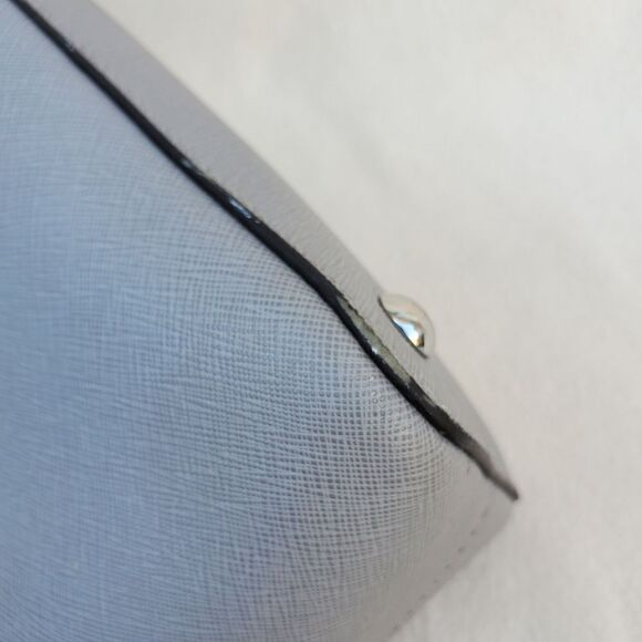 Michael Kors Gray Saffiano Leather Crossbody Satchel - Picture 14 of 17